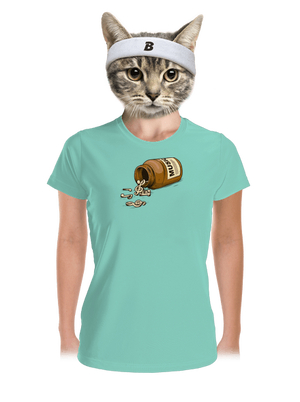 Music Pills női sportpóló Mint Mal