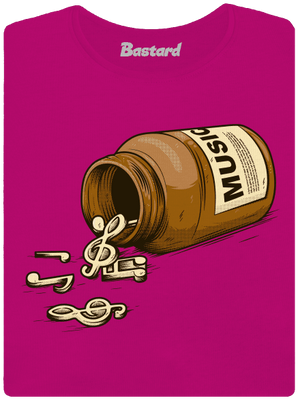 Music Pills női póló Fuchsia Red