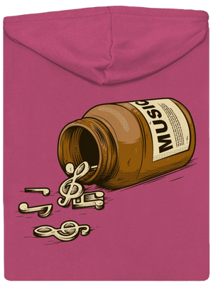 Music Pills cipzáras női pulóver Magenta