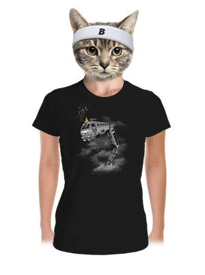 Snake Train női sportpóló Black