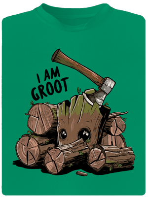 I Am Groot gyerek sport póló Kelly Green Mal