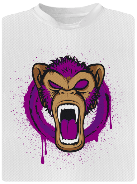 Ape face gyerek sport póló White