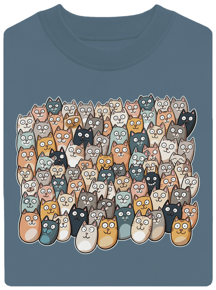 Találd meg az ördögöt unisex crewneck Nordic Blue