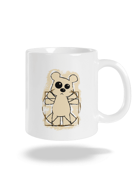 Da Vinci Teddy hagyományos bögre White