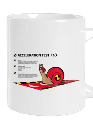 Snail test nagy bögre White