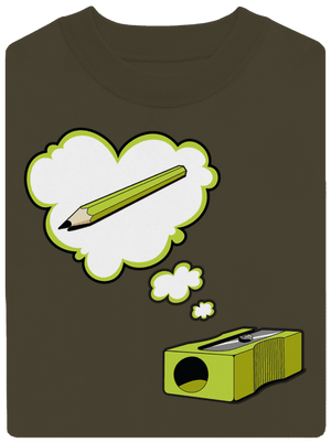 Ceruza és hegyező unisex crewneck Urban Khaki