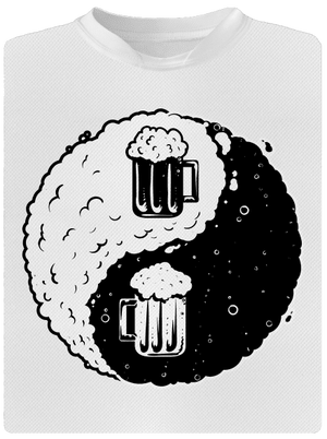 Jin Jang sör férfi sportpóló White