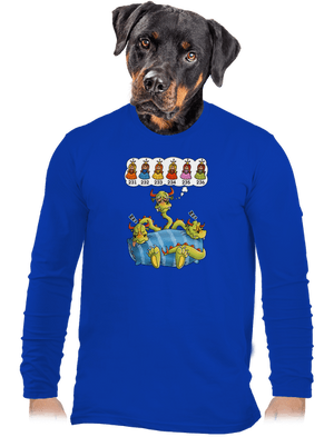 férfi hosszú ujjú póló