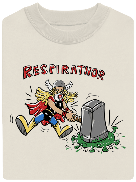 Respirathor unisex crewneck Off White