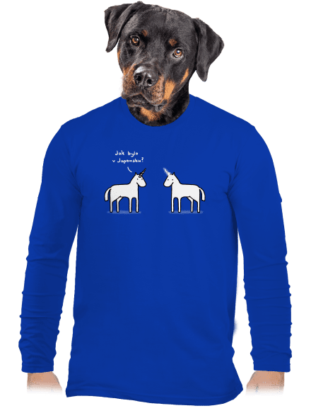 Pornókürt férfi hosszú ujjú póló Royal Blue