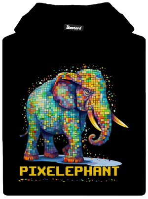 Pixelephant gyerek kenguruzsebes pulóver Black