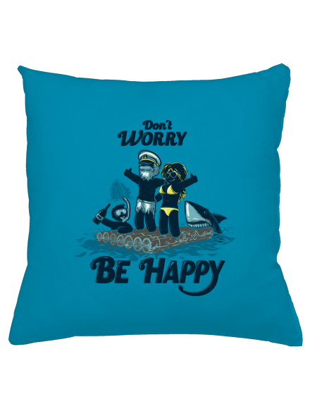 Don't worry párna Blue Turquoise