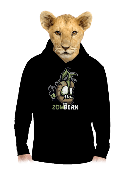 Zombean gyerek kenguruzsebes pulóver Black