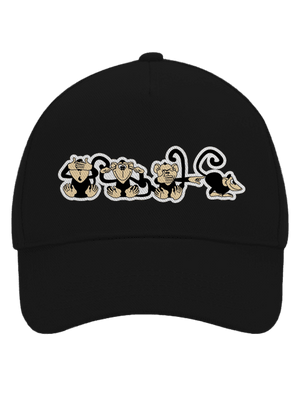 Majmok baseballsapka Black