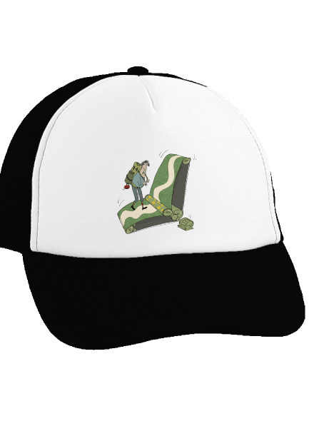 túrázás az övön teherautós sapka Black cap