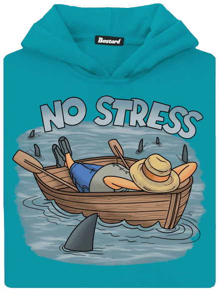 No stress gyerek kenguruzsebes pulóver Hawaiian Blue
