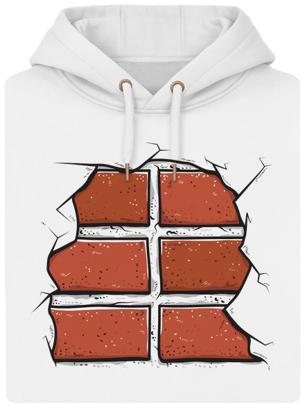 Téglák unisex prémium pulóver Snowwhite
