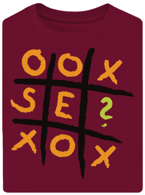 Piškvorky unisex túlméretezett póló Garner