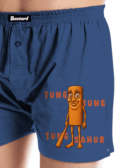 Tung Tung Tung Sahur – Italian Brainrot férfi alsó nadrág Blue