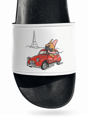 Francia buldog papucs White