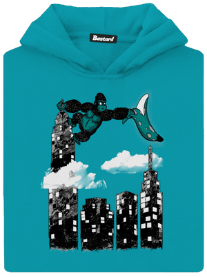 King Kong Banana gyerek kenguruzsebes pulóver Hawaiian Blue