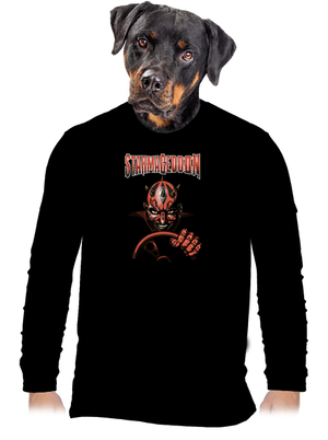 Starmageddon férfi hosszú ujjú póló Black