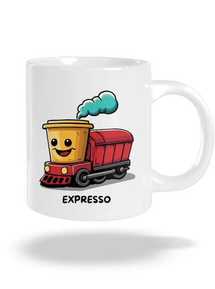 Expresso nagy bögre White