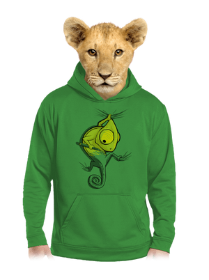 Hibajavító gyerek kenguruzsebes pulóver Kelly Green AWD