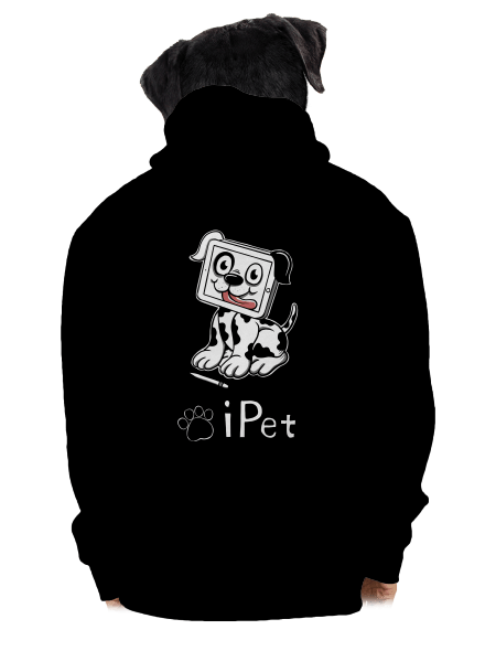iPet cipzáras férfi pulóver Black