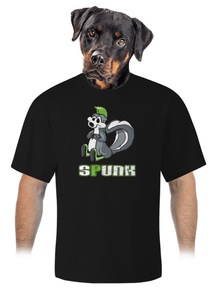 Spunk unisex túlméretezett póló Black