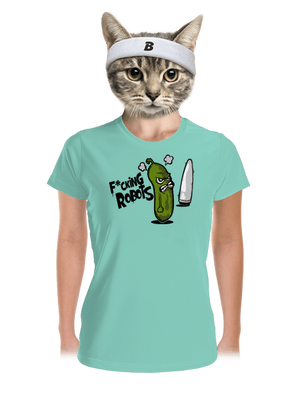 Fucking Robots női sportpóló Mint Mal