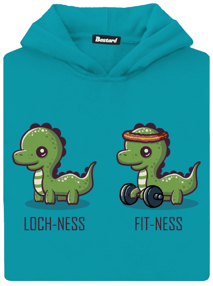 Fit-ness gyerek kenguruzsebes pulóver Hawaiian Blue