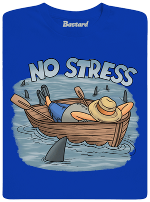 No stress férfi hosszú ujjú póló Royal Blue