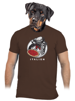 Italien férfi póló Brown