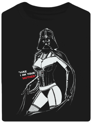 Mrs. Vader unisex túlméretezett póló Black