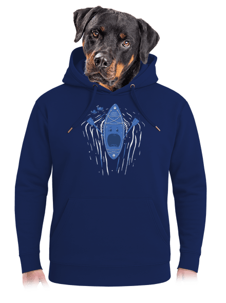 Ahhhh! unisex prémium pulóver Navy