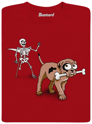 Csontváz férfi hosszú ujjú póló Red