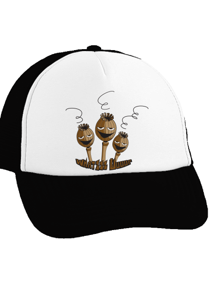 Mák teherautós sapka Black cap
