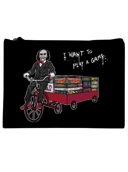 I want to play a game kis táska Black