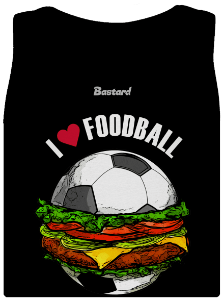 Foodball klasszikus női trikó Black