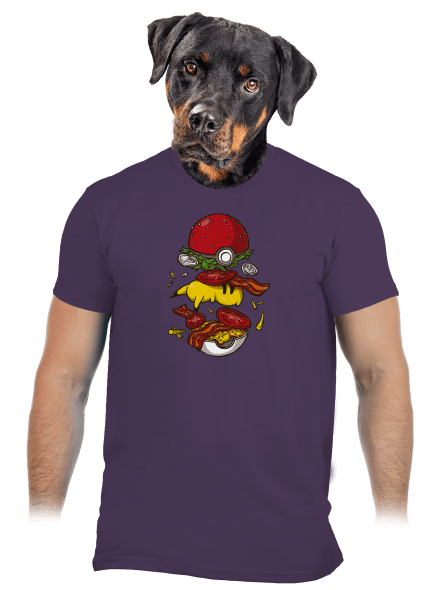 Pokémon burger férfi póló Urban Purple