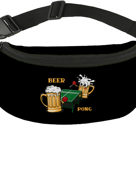 Beer pong övtáska Black