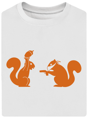 Mókusok unisex túlméretezett póló White