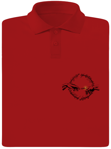 God of ring férfi pólóingek Red Mal
