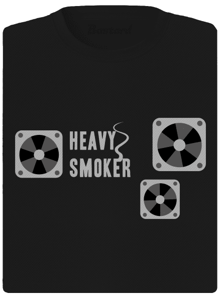Heavy smoker női sportpóló Black