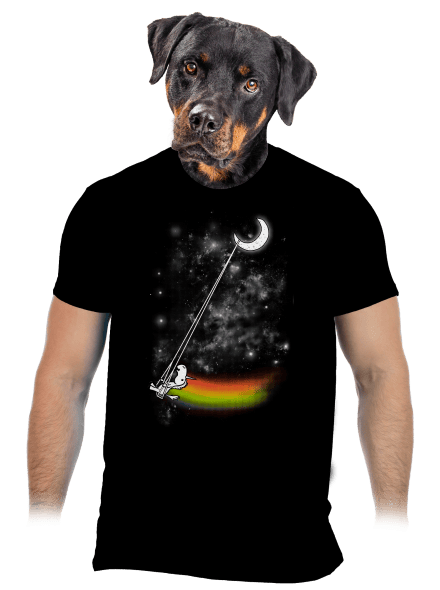 Unicorn universe férfi póló Black