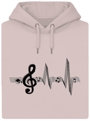 A zene az életem unisex prémium pulóver Rose Chalk