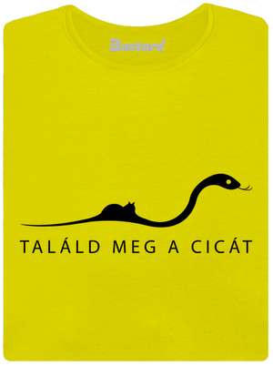 Találd meg a cicát prémium női póló Lemon