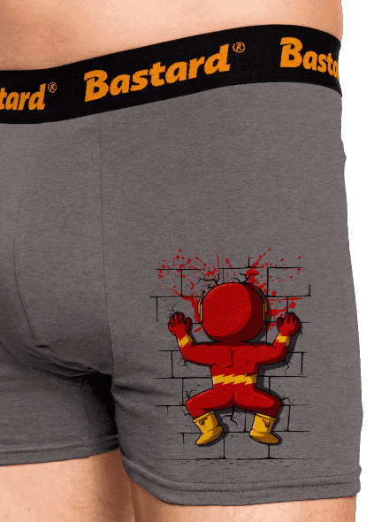 Flash boxeralsó Gray Melange