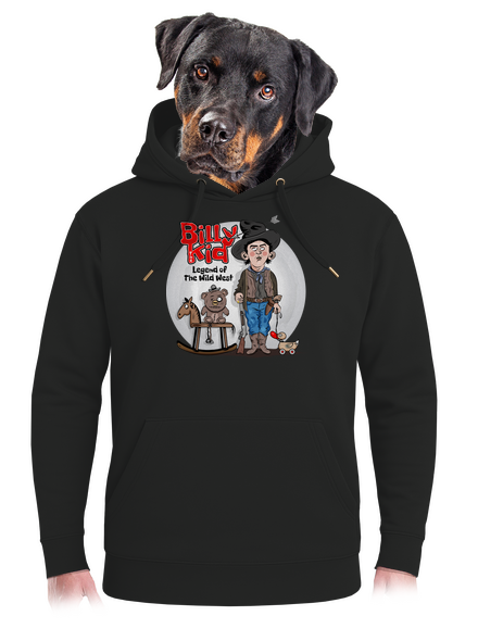 Billy The Kid unisex prémium pulóver Dark Black